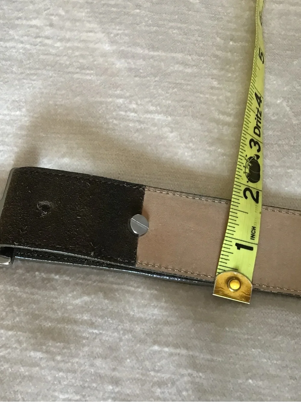 Lacoste Brown Leather Belt with Silver Logo Buckle